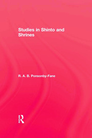 Studies In Shinto & Shrines book cover