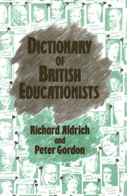 Dictionary of British Educationists book cover