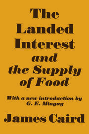 Landed Interest and the Supply of Food book cover