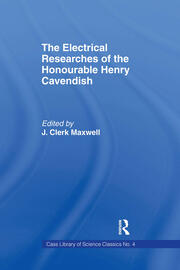 Electrical Researches of the Honorable Henry Cavendish book cover