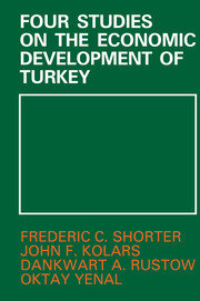 Four Studies on the Economic Development of Turkey book cover