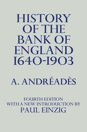 History of the Bank of England book cover