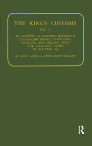 Kings Customs: An Account of Maritime Revenue and Conraband Traffic book cover