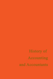 A History of Accounting and Accountants book cover