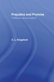 Prejudice and Promise in Fifteenth Century England book cover