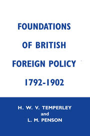 Foundation of British Foreign Policy: 1792-1902 book cover