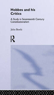 Hobbes and His Critics: A Study in Seventeenth Century Constitutionalism book cover