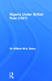 Nigeria Under British Rule (1927) book cover