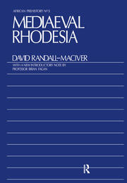 Medieval Rhodesia book cover