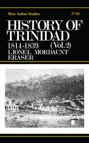 History of Trinidad from 1781-1839 and 1891-1896 book cover