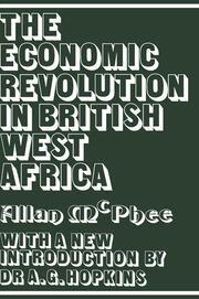 The Economic Revolution in British West Africa book cover