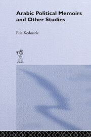 Arabic Political Memoirs and Other Studies book cover