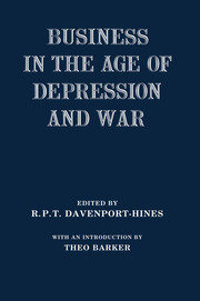 Business in the Age of Depression and War book cover