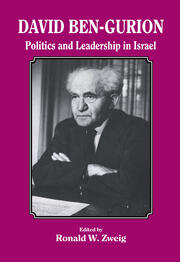 David Ben-Gurion: Politics and Leadership in Israel book cover
