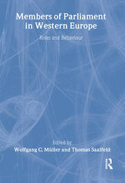 Members of Parliament in Western Europe: Roles and Behaviour book cover