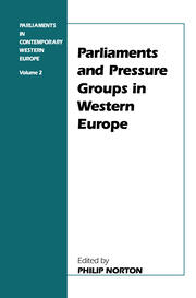 Parliaments and Pressure Groups in Western Europe book cover