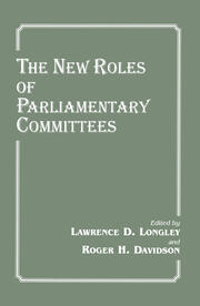 The New Roles of Parliamentary Committees book cover