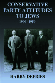Conservative Party Attitudes to Jews 1900-1950 book cover