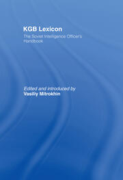 KGB Lexicon: The Soviet Intelligence Officers Handbook book cover