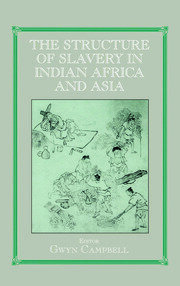 Structure of Slavery in Indian Ocean Africa and Asia book cover