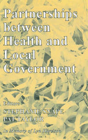 Partnerships Between Health and Local Government book cover