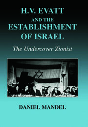 H V Evatt and the Establishment of Israel: The Undercover Zionist book cover