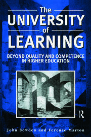 The University of Learning: Beyond Quality and Competence book cover
