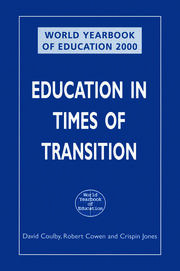 World Yearbook of Education 2000: Education in Times of Transition book cover