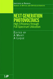 Next Generation Photovoltaics: High Efficiency through Full Spectrum Utilization book cover