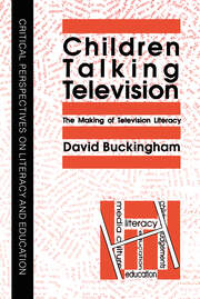 Children Talking Television: The Making Of Television Literacy book cover