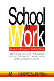 School To Work: Research On Programs In The United States book cover