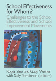 School Effectiveness for Whom? book cover