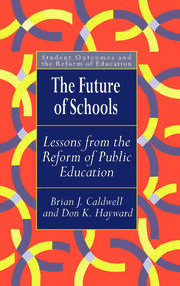 The Future Of Schools: Lessons From The Reform Of Public Education book cover