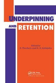 Underpinning and Retention book cover