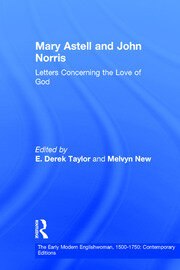 Mary Astell and John Norris: Letters Concerning the Love of God book cover