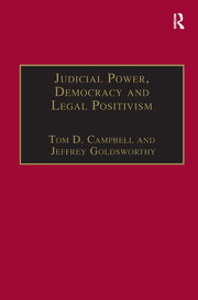 Judicial Power, Democracy and Legal Positivism book cover