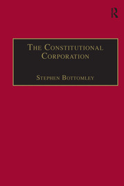 The Constitutional Corporation: Rethinking Corporate Governance book cover
