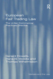 European Fair Trading Law: The Unfair Commercial Practices Directive book cover