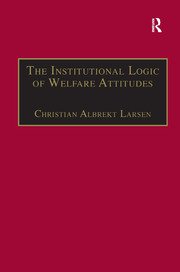 The Institutional Logic of Welfare Attitudes: How Welfare Regimes Influence Public Support book cover