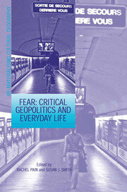 Fear: Critical Geopolitics and Everyday Life book cover