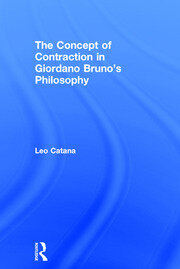 The Concept of Contraction in Giordano Bruno's Philosophy book cover
