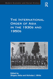 The International Order of Asia in the 1930s and 1950s book cover