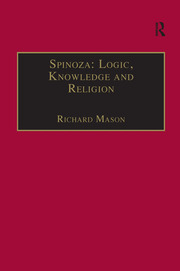 Spinoza: Logic, Knowledge and Religion book cover