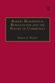Robert Bloomfield, Romanticism and the Poetry of Community book cover