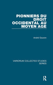 Pionniers du droit occidental au Moyen Age book cover