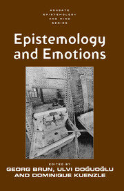 Epistemology and Emotions book cover