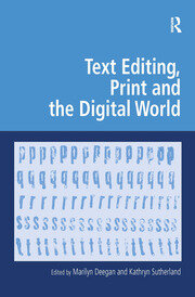 Text Editing, Print and the Digital World book cover