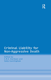 Criminal Liability for Non-Aggressive Death book cover