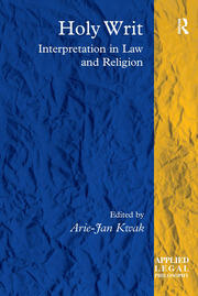 Holy Writ: Interpretation in Law and Religion book cover