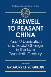 Farewell to Peasant China: Rural Urbanization and Social Change in the Late Twentieth Century book cover